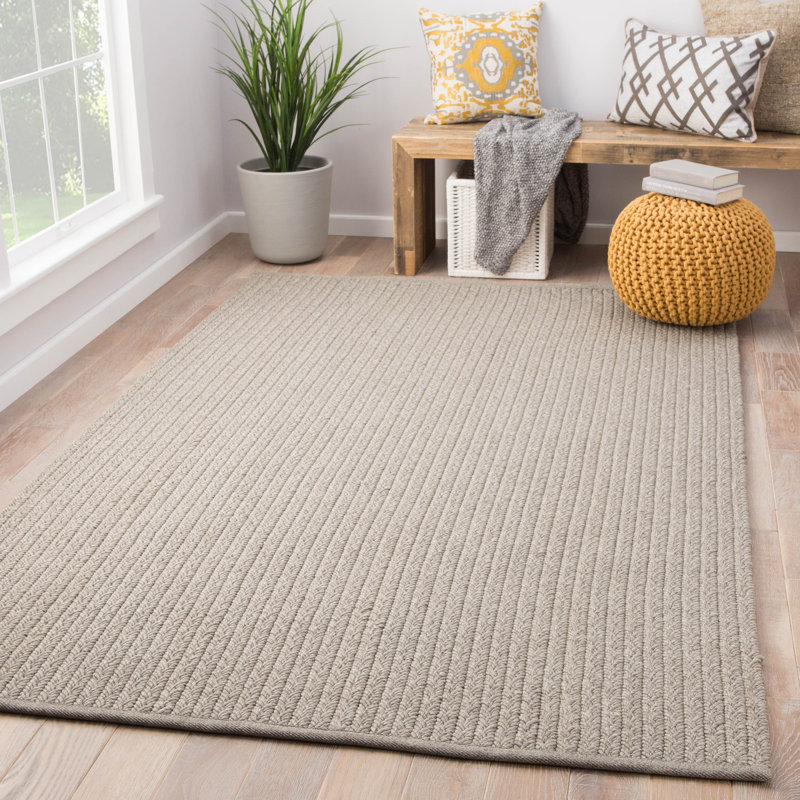 Laurel Foundry Modern Farmhouse Genevrier Gray Indoor/Outdoor Area Rug